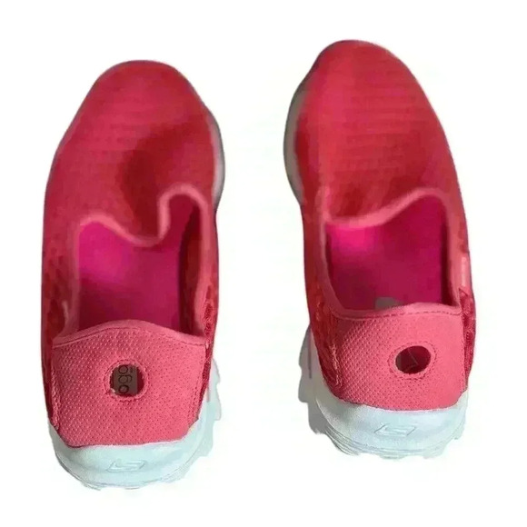 Skechers Goga Mat 8.5 Pink Mesh Athletic Shoes - Picture 6 of 10